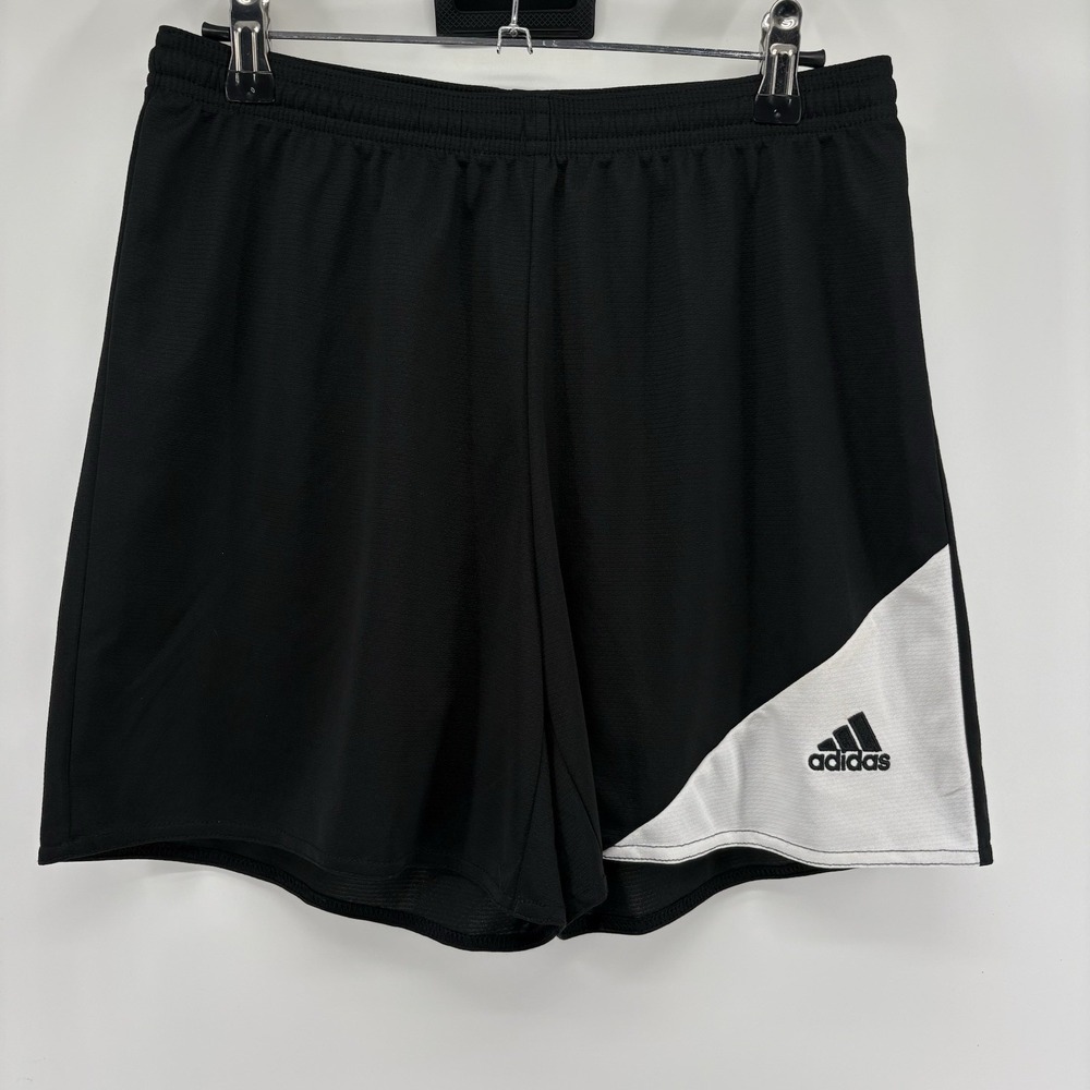 Adidas Shorts Size M Athletic Climalite Wicking Athletic Black/White